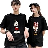 Amazon Q1 13 可愛い Tシャツ 半袖 ペアルック ディズニー キャラクター ドナルドダック Tシャツ 半袖 カップル お祝い 夏 Tシャツ カットソー 通販
