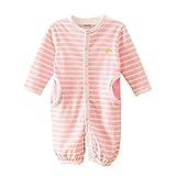 【SEBLES】ベビー服 カバーオール 2way 新生児 3ヶ月 6ヶ月 12ヶ月 長袖 長ズボン ボーダー クローバー ポケット プリント 男の子 女の子 春 秋 コットン(タイプC,66cm)