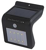 MIRACLE 電気代0円 防水IP64 センサーソーラーライト 動体検知 自動 点灯 消灯 (LED数8個タイプ) MC-PYD18001-08