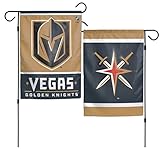 NHLラスベガスGolden Knights 12.5 " X 18 "インチ両面ガーデン旗ロゴ