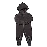 Go Little One Go滑り止め竹ベビークロールロンパースパーカー – Helps学習をクロールon滑りやすい床簡単、安全 US サイズ: One size カラー: ブラック