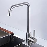 PandaCherry_jp キッチン用水栓 キッチン蛇口 混合栓 シングルレバー シングルレバー水栓 混合栓 高品質 1穴 耐久性 取り付け簡単