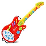 [ディンプル]Dimple Toy Electric Guitar with over 20 Interactive Buttons, Levers and Modes with Sound and Lights by [並行輸入品]