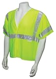 Jackson Safety ANSI Class 3 Mesh Standard Style Polyester Safety Vest with Silver Reflective by Jack