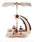 x の深さの茶ライト幅 X の高さのための森林図が付いているピラミッドの流星は、 27 の cmx31 cmx27 cm の鉱石山ピラミッドのクリスマスのピラミッドを台に置きます