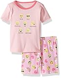 The Children's Place Baby-Girls Printed Pajama Set Emoji (Whisper Pink) 0-3 months [並行輸入品]