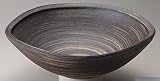 信楽焼陶器 いぶし白刷毛目手洗鉢 置型 横幅35cm 372-01