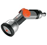 Gardena 8154 Premium 3-Pattern Ergonomic Garden Hose Spray Nozzle With Quick Connect [並行輸入品]