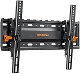 PERLEGEAR 壁掛けテレビ金具 32～75インチ対応 大型 薄型 ティルト式 耐荷重75kg tv壁掛け金具 テレビかべかけ金具 上下±15度角度調節 VESA100x100mm~VESA600x400mm
