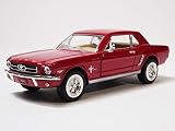 キンスマート フォード マスタング 1964 1/2モデル レッド 1/36 ミニカー KT5351