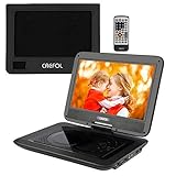 CREFOL 10.1型 ポータブルDVDプレーヤー 高画質液晶 リージョンフリー CPRM対応 270度回転 TVと同期可能 4時間連続再