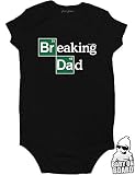 Daft Baby Breaking Dad Funny Onesieボディスーツ& Baby On Boardステッカー カラー: ブラック