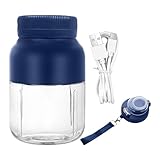 野菜ジューサーマシン - クラッシュアイスメーカー、咀嚼ジューサー | 野菜ジューサージューサージューサーマシン、ポータブルコールドプレスジューサー、野菜、果物、ウィートグラス、葉物野菜用800ml充電式ジューサー