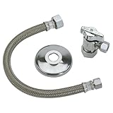 Brass Craft KTCR19B16A C 1/2 Nom Comp by 3/8 O.D. Valve - Comp by 16 -Inch Connector Brass Craft KTC