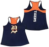 Detroit Tigers Women 'sベビージャージーレーサーバックタンクトップ 3L ブルー