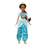 Mattel ディズニー プリンセス エンチャンテッドストーリー ジャスミンファッションドール ポーズ可能なアラジン人形 きらめく服 ティアラとアクセサリー付き 対象年齢3歳以上