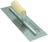 MARSHALLTOWN The Premier Line MX66 16-Inch by 4-Inch Finishing Trowel with Straight Wood Handle [並行輸