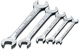 SK 86151 SuperKrome 5 Piece 1/4-Inch to 3/4-Inch Standard Open End Wrench Set by SK Handtools [並行輸入品