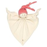 Keptin-Jr Organic Cotton Zmooz Soft Baby Toy in Coral [並行輸入品]