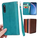 適用 Galaxy A41 SC-41A SCV48 ケース 手帳型 ストラップ 同梱 ギャラクシー A41 手帳 スマホケース GalaxyA41 SC41A 手帳型ケース ギャラクシーA41ケース GalaxySC-41A case GalaxyA41ケース 【GoKIGIoD】 財布型 内蔵マグネット 弱磁 カード収納 ストラップホール スタンド機能 耐衝撃 レトロ ネイビー