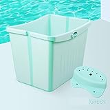 子供用バスタブ/子供用クイーンバスタブベビーバスタブ/子供用バスタブパディベビーバスタブバスタブ/ 0-10歳のベビーバスタブ (色 : Green)