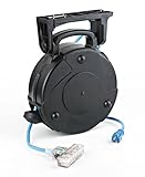 ALERT STAMPING & MFG 8040T-PS Heavy Duty Retractable Cord Reel, Grey [並行輸入品]