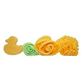 Cherhoo Bath and Shower Cleansing Sponge Set Soft Mesh Puff offers Rich Foam & Pleasant Showering (4