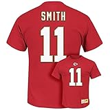 アレックス・スミス# 11 Kansas City Chiefsメンズeligible Receiver Player Tシャツ – レッド( L )