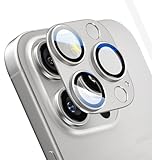 Apapeyaレンズカバー iPhone 16 Pro/16 Pro Max用 カメラ保護フィルム アルミ合金製＋AR高透過率98.5% 強化ガラス 全面保護 16プロカメラカバー 0.25mm超薄 一体型レンズ保護フィルム レンズ保護ケース 16プロ マックス レンズ保護 フィルム 防爆裂 ・耐衝撃・スクラッチ防止・露出オーバー防止・ケースに干涉なし（1枚）チタニウム