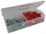 L.H. Dottie RD2TP Anchor Kit, 6 by 1-Inch Length Screw, 21 Anchor, Red [並行輸入品]