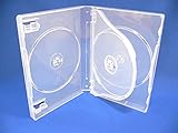 27mm厚【ダブルサイズ】MロックDVDトールケース 3枚収納 透明 ２個セット【FD1023】