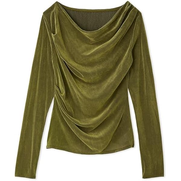 Amazon | [フレイ アイディー] アシメネックドレープニット FWNT251125