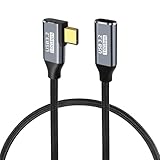 USB Type C 延長ケーブル L字型 1m【 YITONGXXSUN 】USB-C 延長 USB 3.1 Gen2(10Gbps) 高速データ転送 5A急速充電 タイプC 延長コード usb-c 変換マートフォン・タブレット・パソコン・ゲーム機などと互換性があり