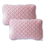 シルフィーズ 枕パッド 2枚組 43×63cm 枕カバー リバーシブル 綿100％ タオル地 フランネル オールシーズン あったか 洗える ウォッシャブル ゴム付き ピンク
