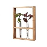 HAIZHEN プラッガブルプラントウォールラックソリッドウッド壁の装飾フルソリッドウッド、ホワイトオーク ( 色 : D )