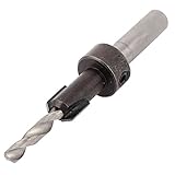 uxcell　皿取りドリルビット　ネジテーパー　メタル　ブラック　シルバートーン　円形シャンク　1個