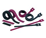Panduit HLSP5S-X12 Tak-Ty Hook And Loop Cable Tie UL Listed Strip Tie Maroon 50lbs Min Tensile Stren