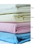 Flannelette, Cot Bed Flat Sheet pair , Pink (180cm x 140cm) by Snuggle Baby