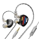 Hifi Kingdom ND-X12ハイブリッド型(1DD+5BA)有線インイヤーモニターBlack with Mic