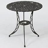 イングリッシュガーデンテーブル 丸天板直径615mm アルミ鋳物製