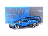 TrueScale Miniatures MINI GT 1/64 ブガッティ ディーヴォ ブルーブガッティ 左ハンドル 完成品