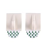 ezakkaリムーバブル粘着プラスチック壁フックStick Onキー帽子コートフックホームキッチンバスルーム用2個パック