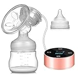 MUTANG 電動式乳母車充電式授乳用ポンプ搾乳器搾乳機搾乳機シングル搾乳機ローズゴールド