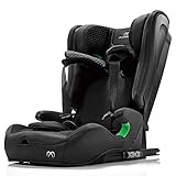 カーメイト(エールベベ) チャイルドシート 安全基準(R129) ジュニアシート ISOFIX 1歳頃から使える 除菌 パパットR パールブラック ジャンピングハーネス搭載 CF135