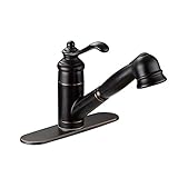 Designers Impressions 651472 Oil Rubbed Bronze Single Handle Kitchen Faucet - Kitchen Sink Faucet wi