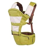 5 in 1 Durable Multifunctional Hip Seat and Baby Carrier Sling Strap (light green) by Baby Lovess