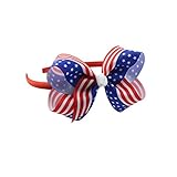 cinhentヘッドバンド2018ベビーキッズ印刷7月4日ヘッドバンドヘアクリップアクセサリー Meduim レッド Cinhent030906-GGP