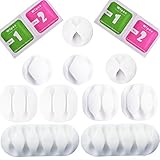 Bukey Cable Clips - Self-Adhesive Desk Cable Organizer Durable Cord Management Wire Holder Wire Mana