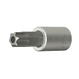 (STRAIGHT/ストレート) 3/8"(9.5mm) ヘクサロビュラビットソケット T55 (いじり止め付) 10-521