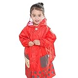 子供レインコートキッズ雨具 男の子と女の子のためのフローラルレインスーツレインジャケット子供のポンチョ子供の防水コート子供レインギアレインウェア